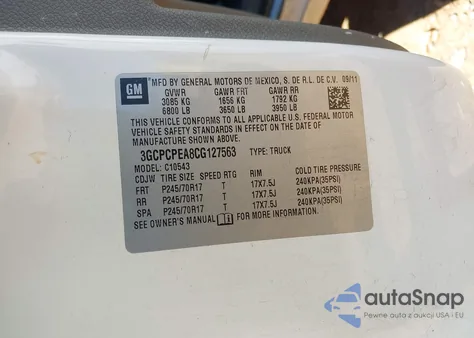 2012 Chevrolet Silverado 1500 Work Truck из США, поврежденный, VIN 3GCPCPEA8CG127563